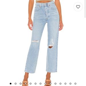 X REVOLVE Levi’s Ribcage Straight Ankle in Jazz Time